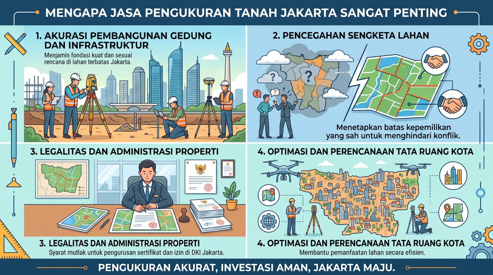 mind map jasa pengukuran tanah jakarta